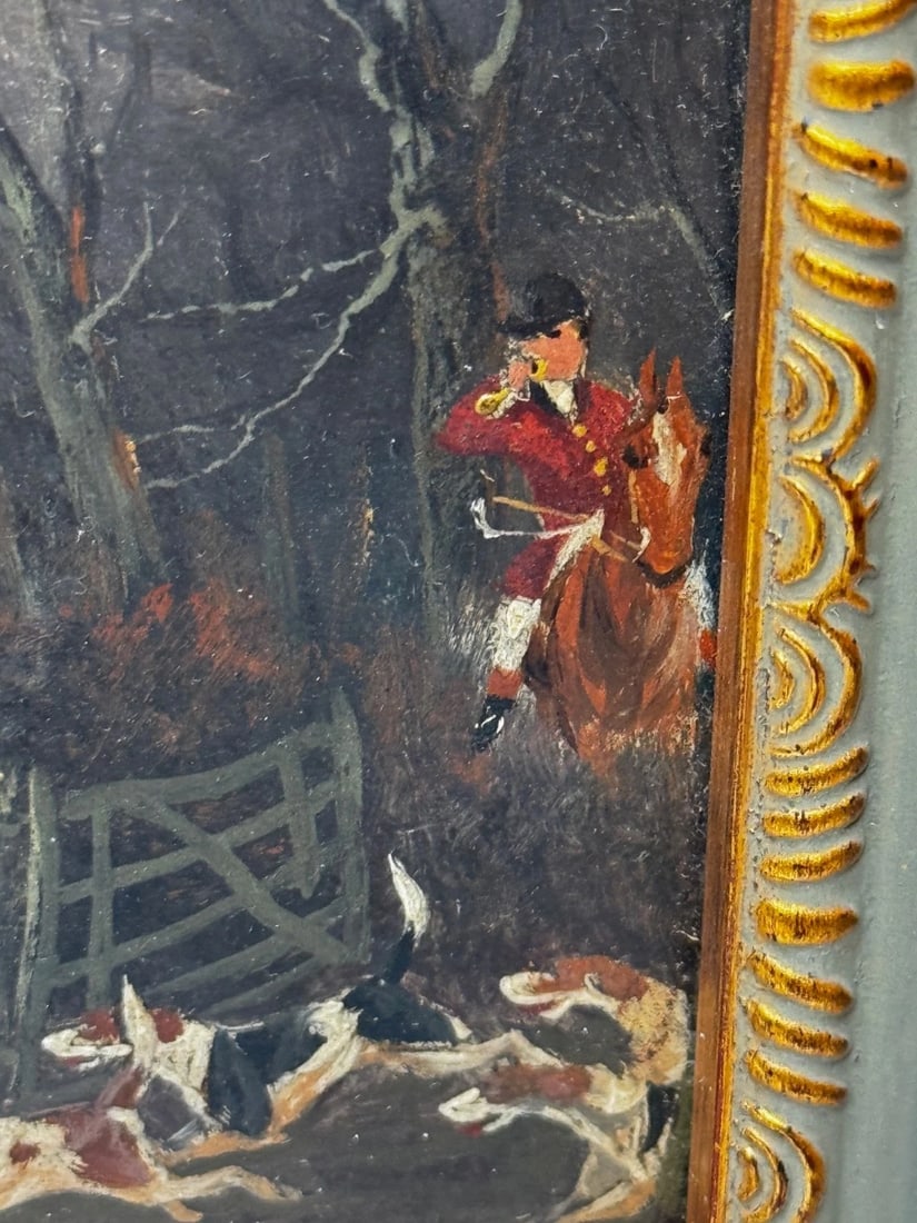 Victorian Oil Painting View Halloo (The Berkeley Hunt) C1880 by Charles Faulkner - 12