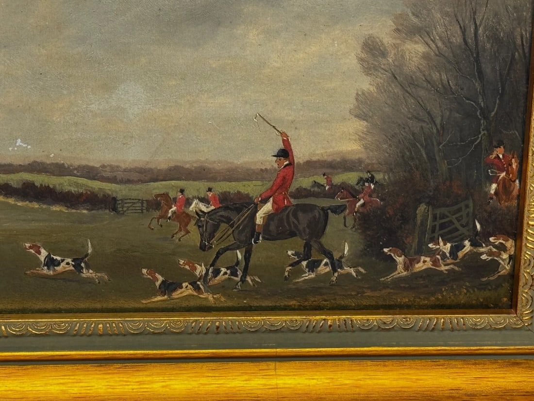 Victorian Oil Painting View Halloo (The Berkeley Hunt) C1880 by Charles Faulkner - 13