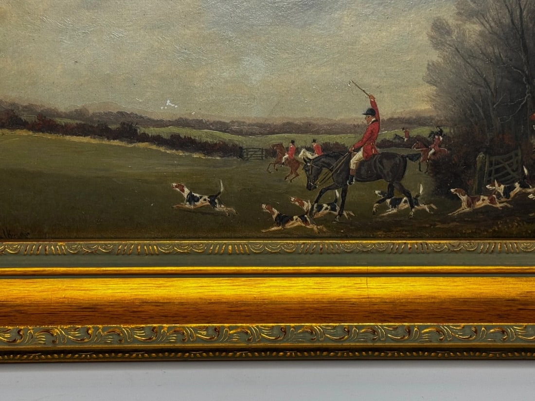Victorian Oil Painting View Halloo (The Berkeley Hunt) C1880 by Charles Faulkner - 14