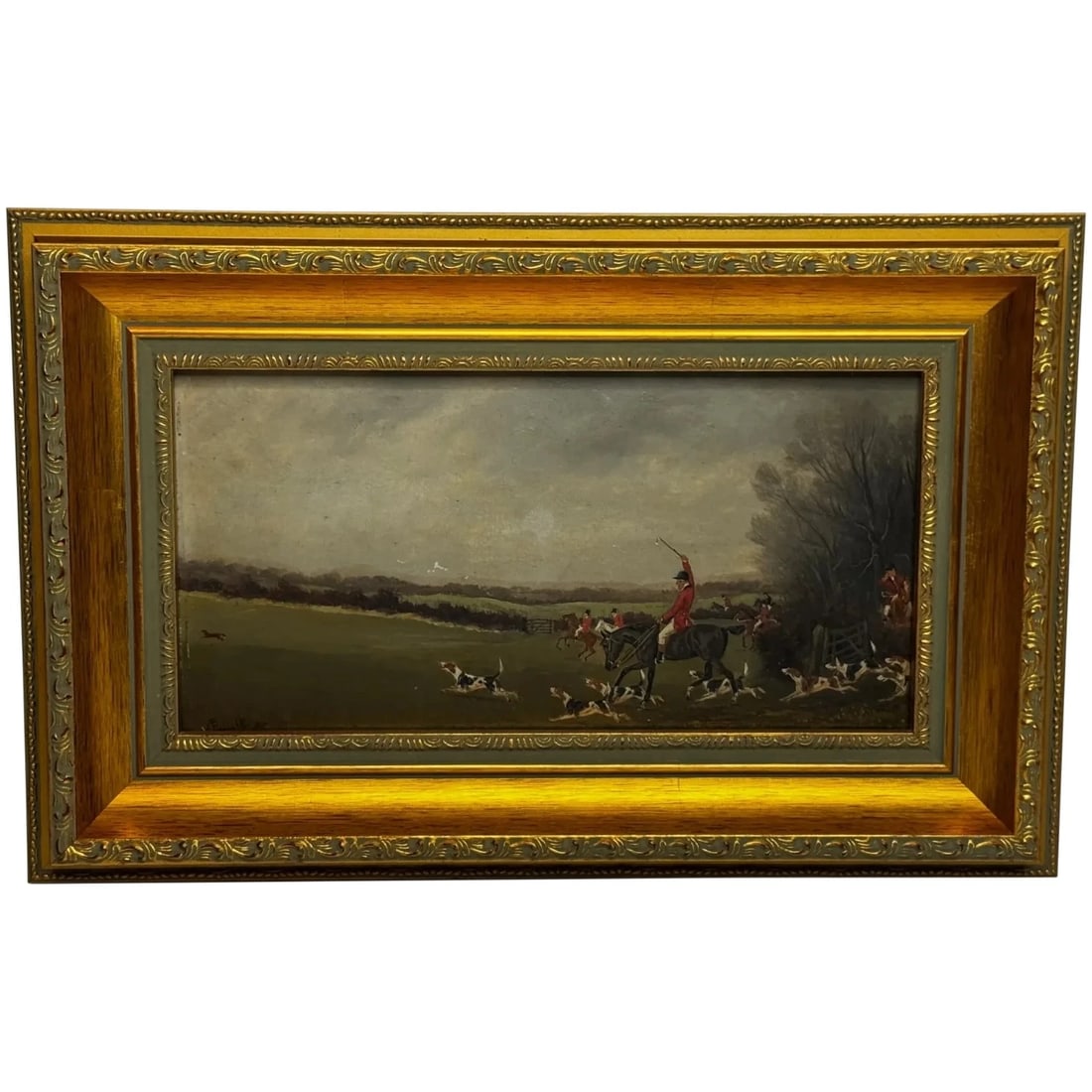 Victorian Oil Painting View Halloo (The Berkeley Hunt) C1880 by Charles Faulkner (1 of 20)
