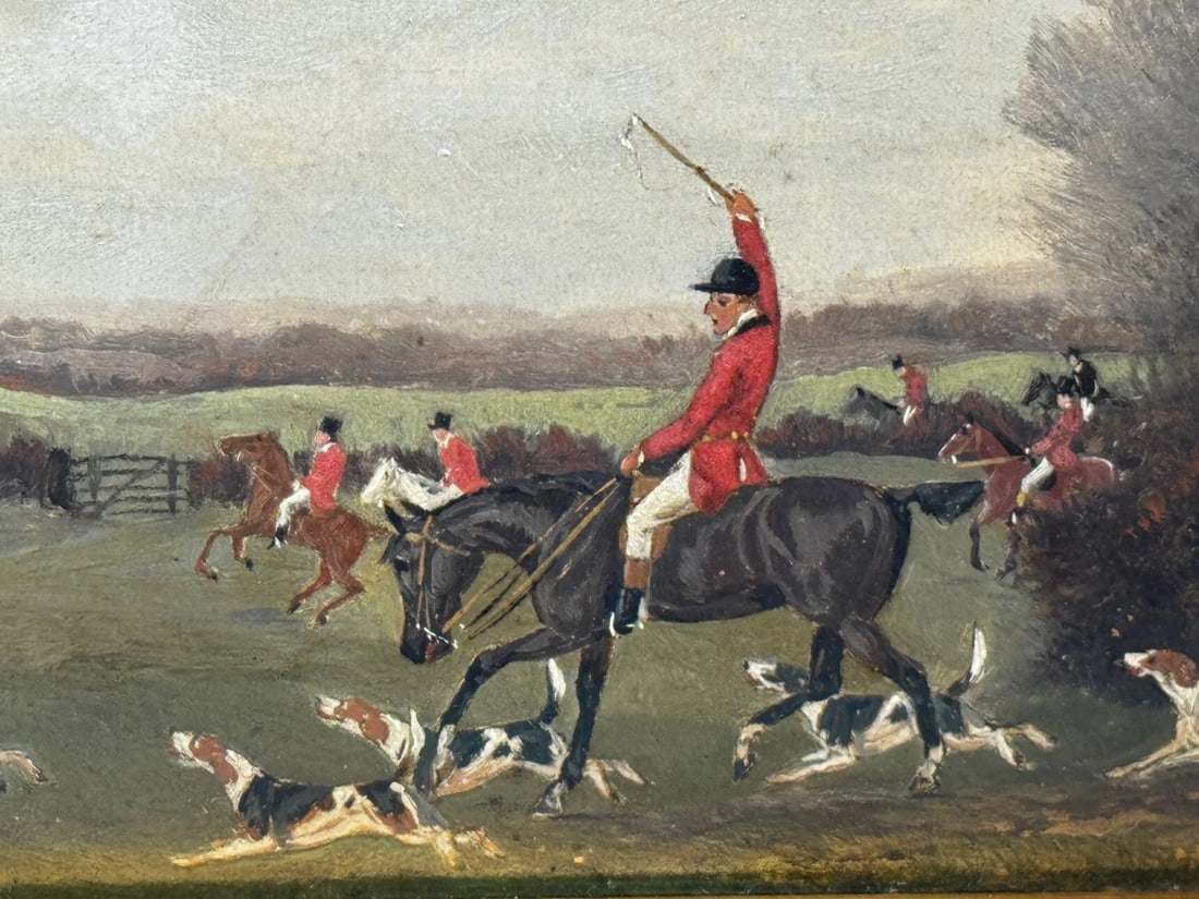 Victorian Oil Painting View Halloo (The Berkeley Hunt) C1880 by Charles Faulkner - 3