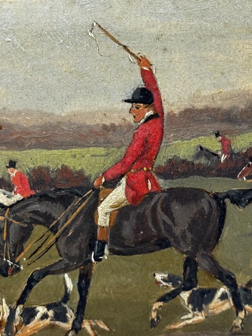 Victorian Oil Painting View Halloo (The Berkeley Hunt) C1880 by Charles Faulkner - 5