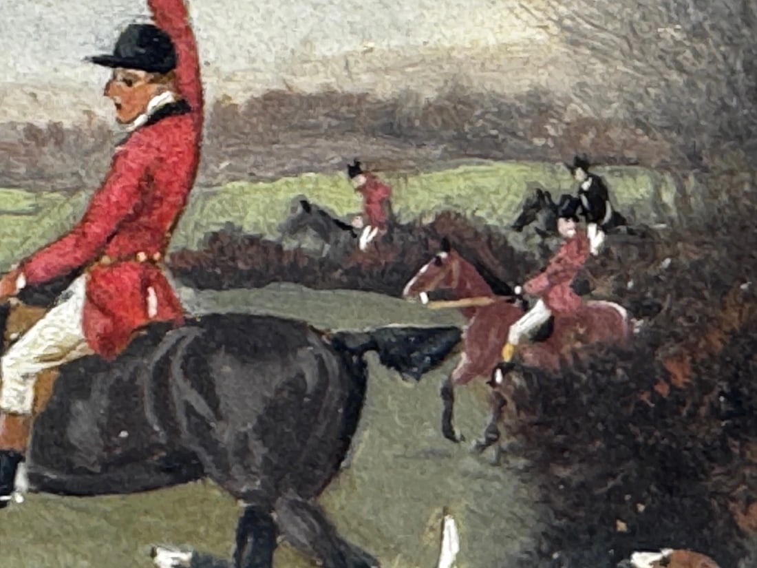 Victorian Oil Painting View Halloo (The Berkeley Hunt) C1880 by Charles Faulkner - 6