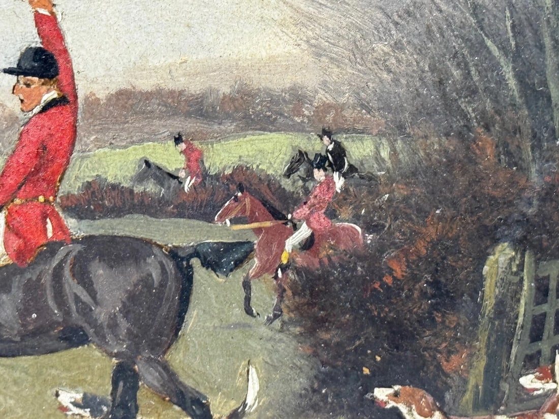 Victorian Oil Painting View Halloo (The Berkeley Hunt) C1880 by Charles Faulkner - 7