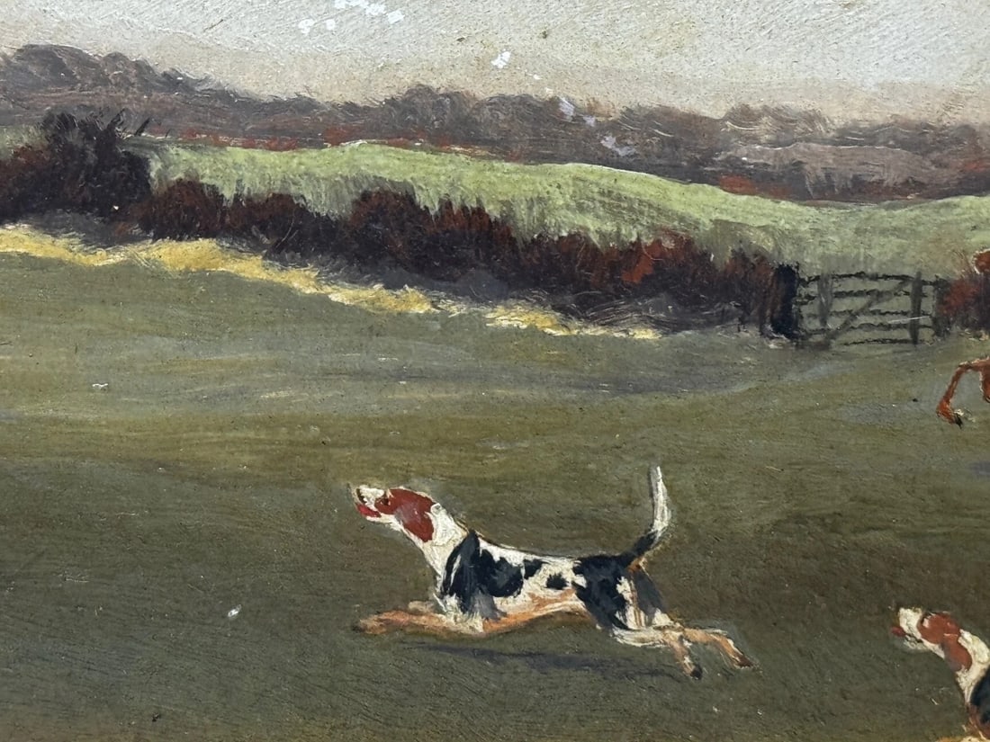 Victorian Oil Painting View Halloo (The Berkeley Hunt) C1880 by Charles Faulkner - 9