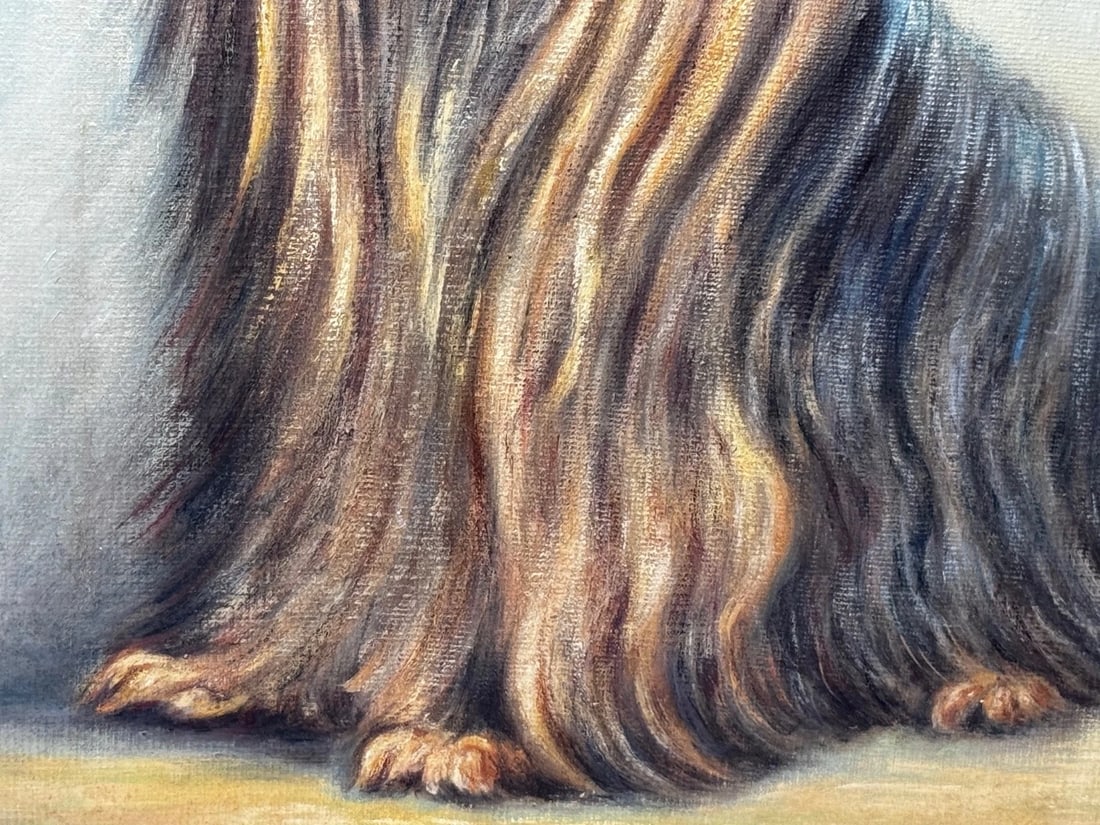 Duchess A Yorkshire Terrier Wearing Congo Pink Bow In the Manner of John Emms - 18