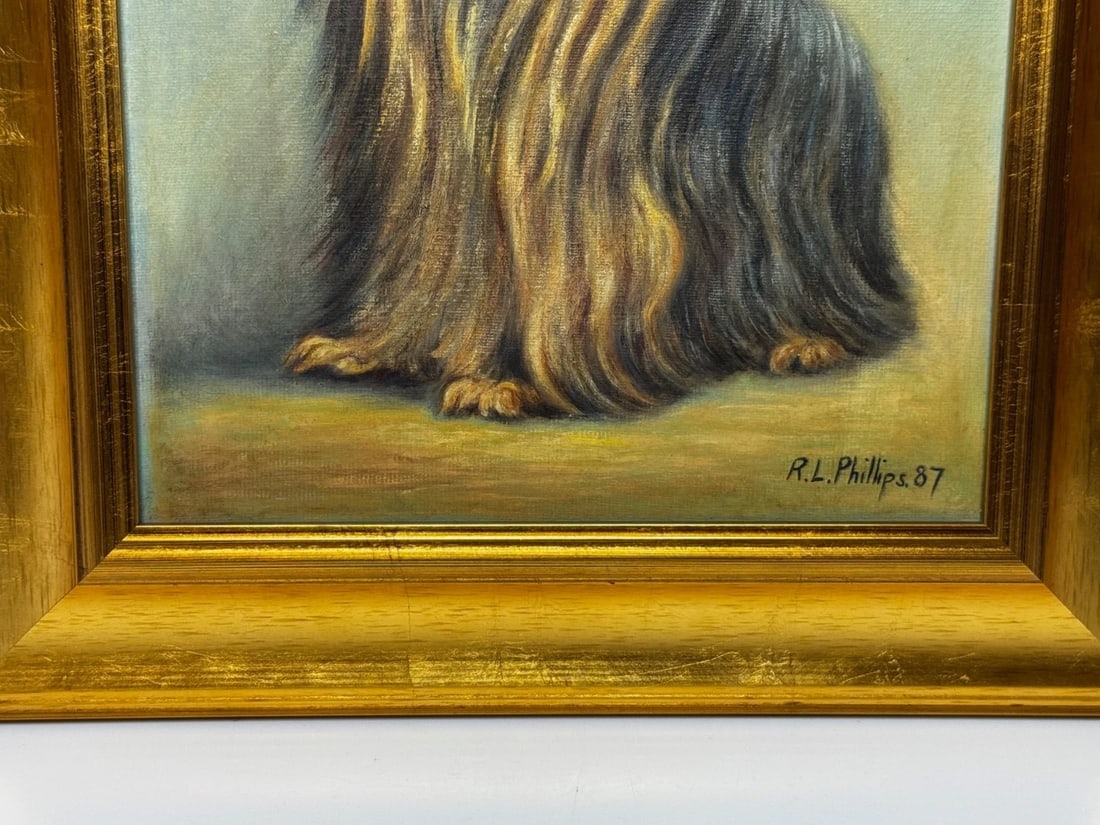 Duchess A Yorkshire Terrier Wearing Congo Pink Bow In the Manner of John Emms - 4