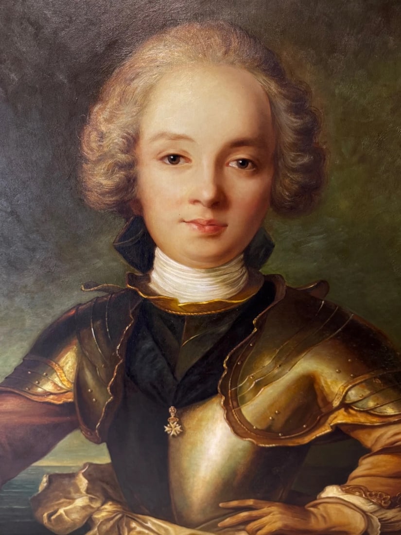 Portrait Jean Philippe Le Chevalier d'Orléans Wearing Order of Malta Armour - 2