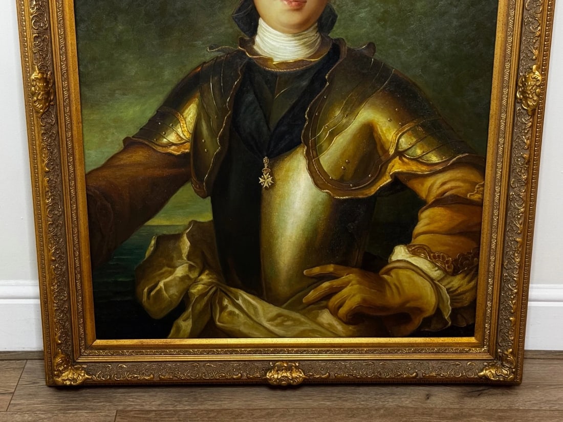 Portrait Jean Philippe Le Chevalier d'Orléans Wearing Order of Malta Armour - 9
