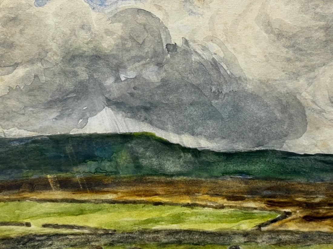 WW2 Hunting Masterpiece Painting – The Badsworth Hunt on Foot, Easingwold C1943 - 16