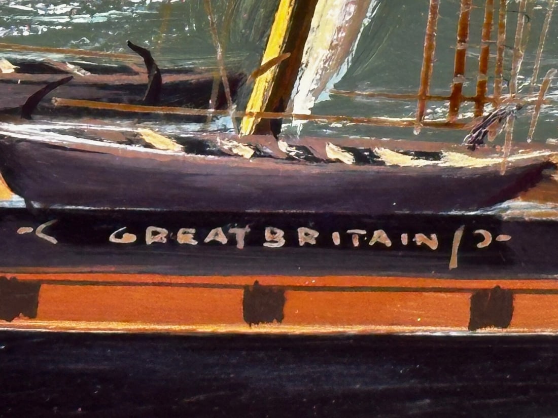 Large Historic Oil Painting SS Great Britain Steamship by Salvatore Colacicco - 13