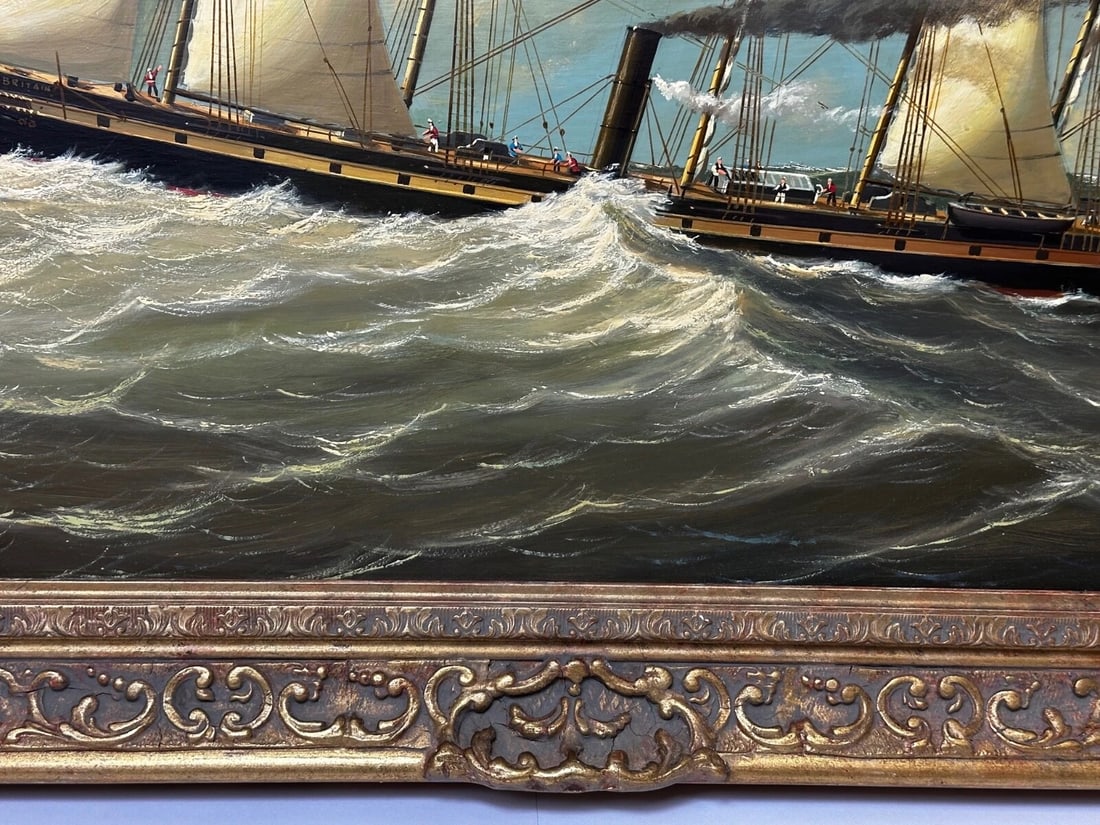 Large Historic Oil Painting SS Great Britain Steamship by Salvatore Colacicco - 6