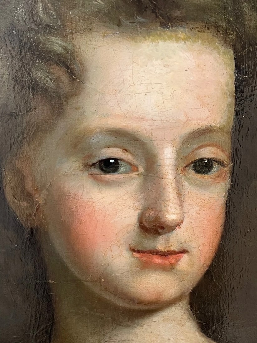 Huge Oil Portrait Elizabeth Countess Of Westmorland Circle Of Godfrey Kneller - 5