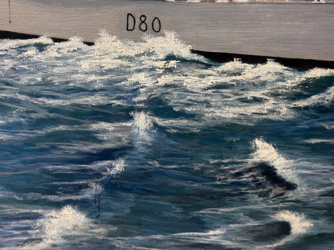 Moments Before the Exocet Storm HMS Sheffield Under Captain Salt Falklands War - 12