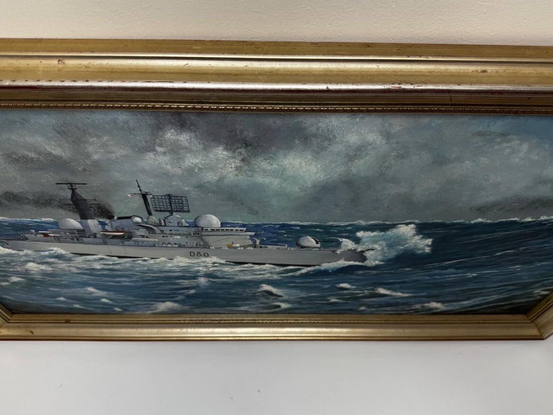 Moments Before the Exocet Storm HMS Sheffield Under Captain Salt Falklands War - 6