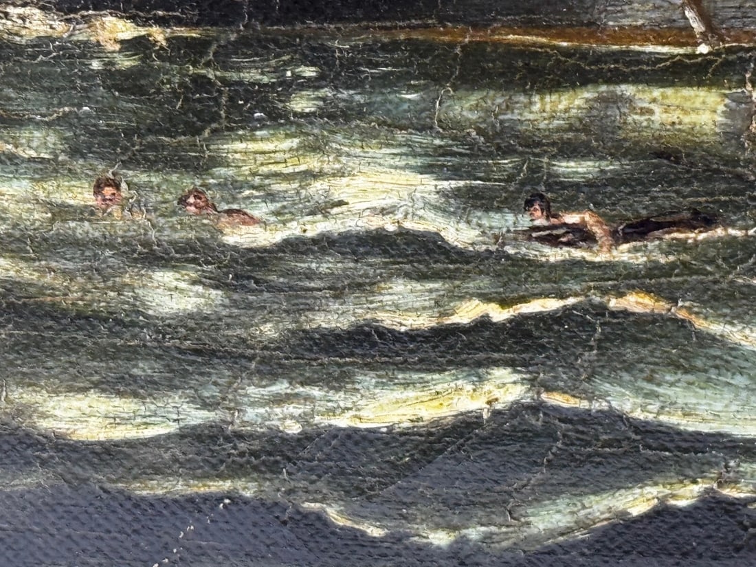 Burning Sinking On River Plate HMS Bombay Ship Follower Richard Brydges Beechey - 13