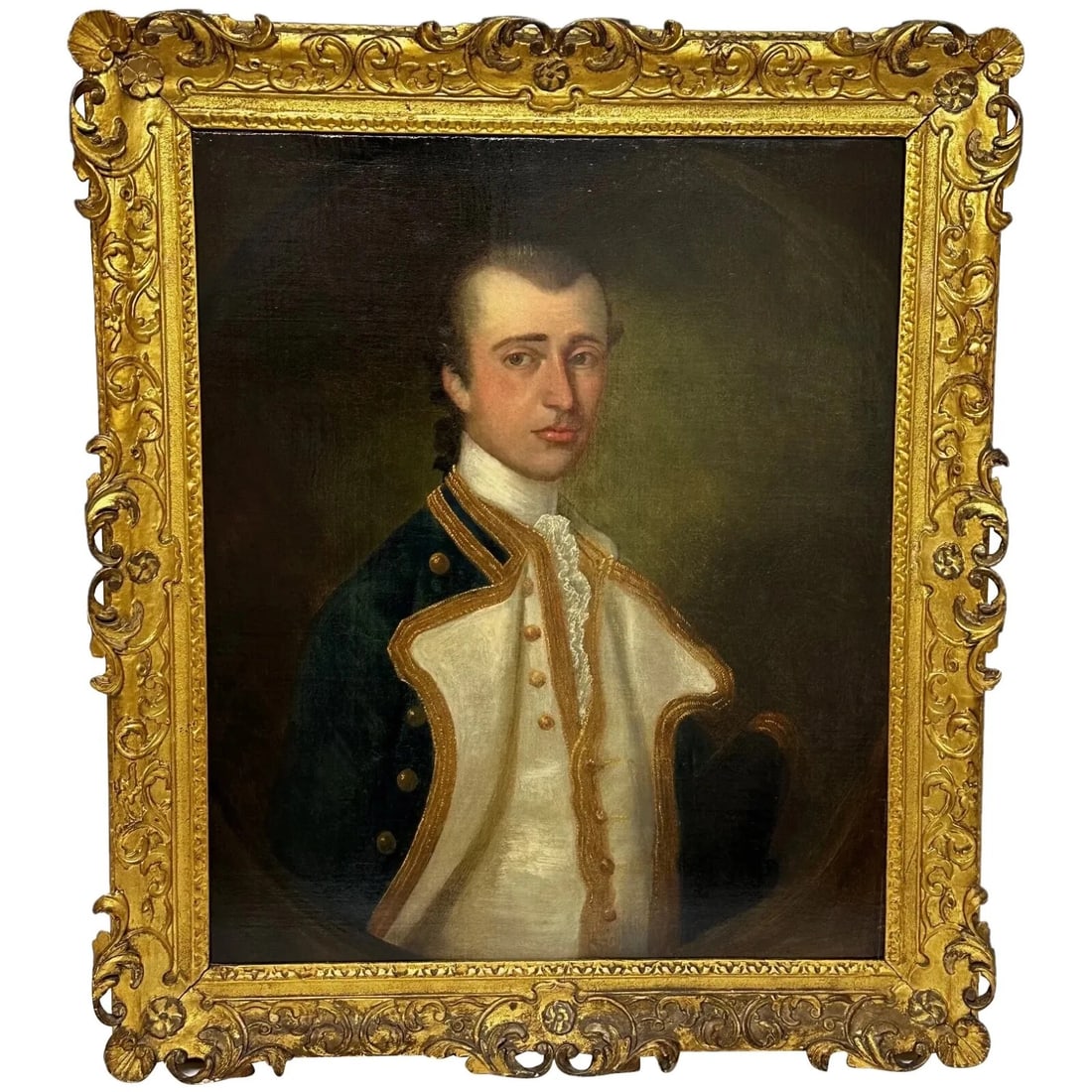 Oil Portrait Captain Sir Gamaliel Nightingale By John Simmons the Younger c1760: Oil Portrait Captain Sir Gamaliel Nightingale By John Simmons the Younger c1760 Click image to enlarge Description Oil Portrait of Captain Sir Gamaliel Nightingale Attributed to John Simm