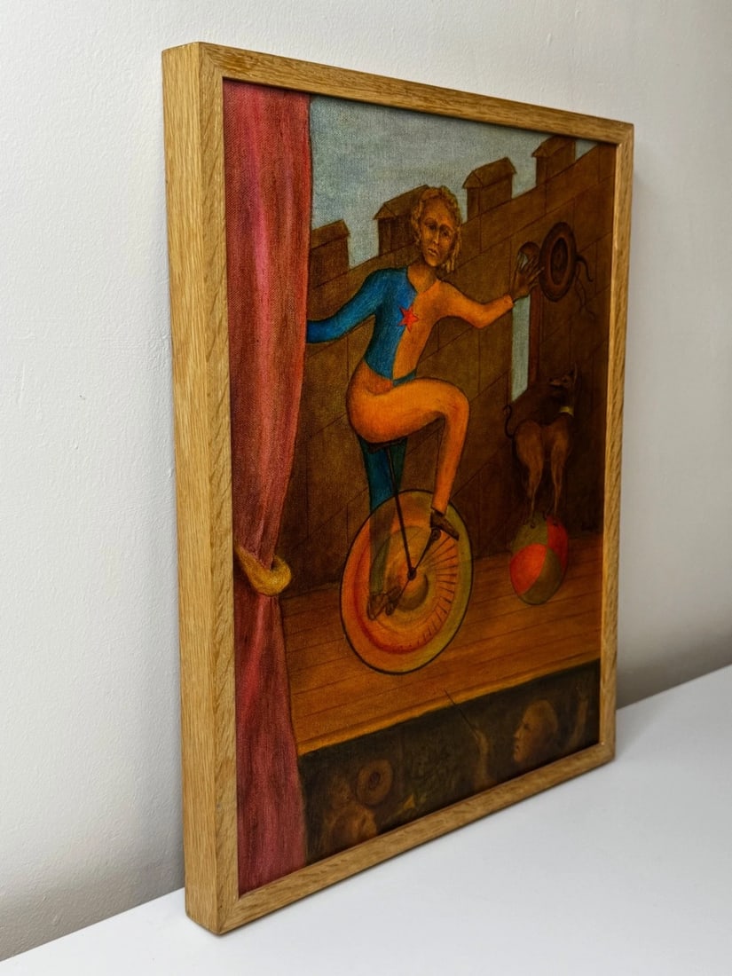 Circus Cyclist — Lyrical Surrealism in the Manner of Paul Delvaux, C1966 - 11
