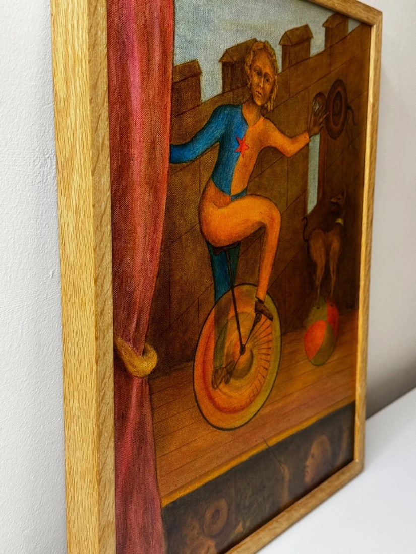 Circus Cyclist — Lyrical Surrealism in the Manner of Paul Delvaux, C1966 - 12