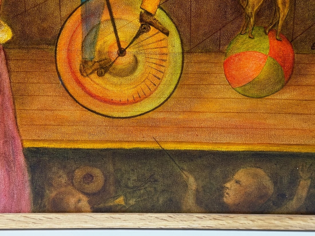 Circus Cyclist — Lyrical Surrealism in the Manner of Paul Delvaux, C1966 - 6
