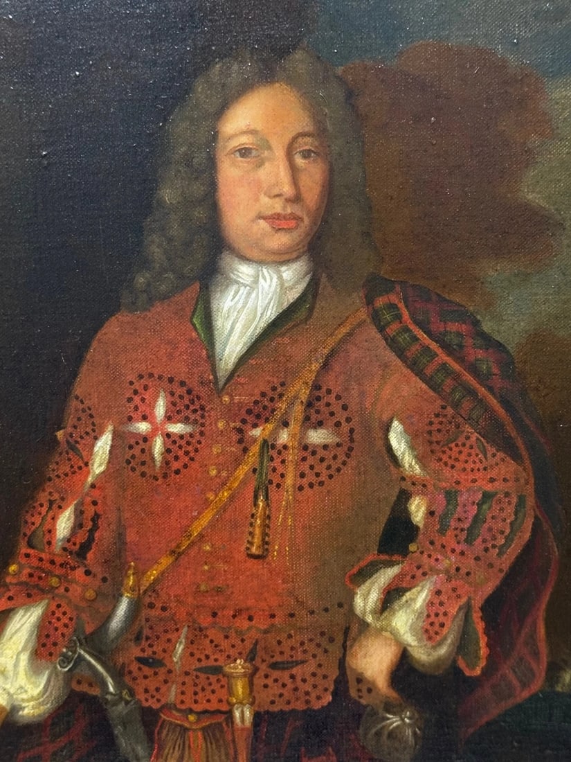 Jacobite Highland Noble Portrait Kenneth Sutherland 3rd Lord Duffus In 1732 - 3
