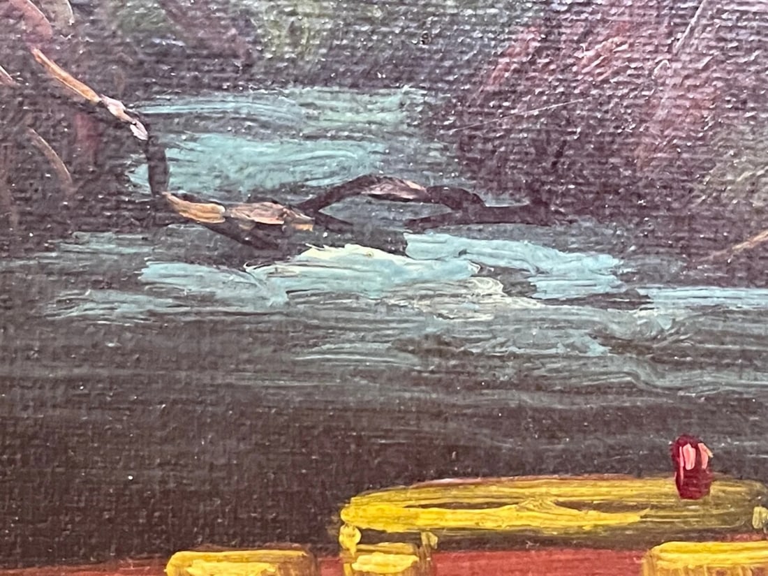 Scottish Angling Masterpiece Sporting Oil “Burn Trout” By James B. Russell - 7