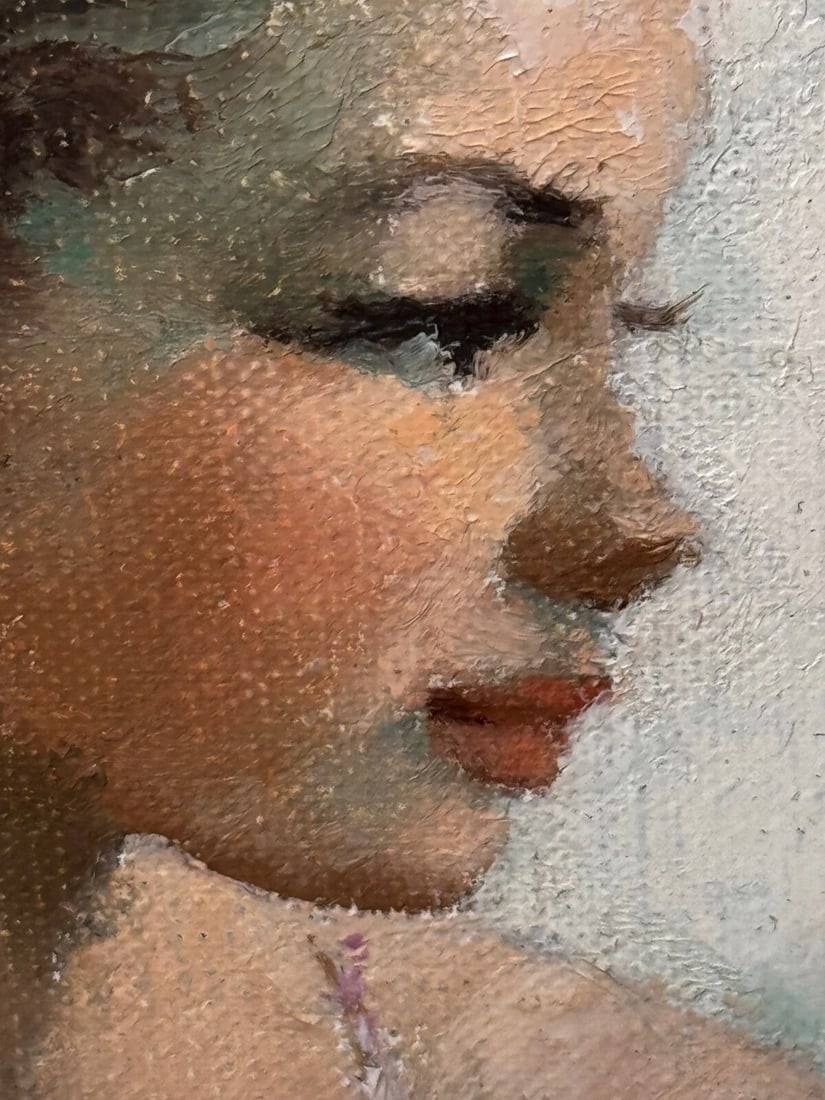 Oil Painting Portrait Beautiful Young Lady Ballerina Dancer By Igor Talwinski - 19