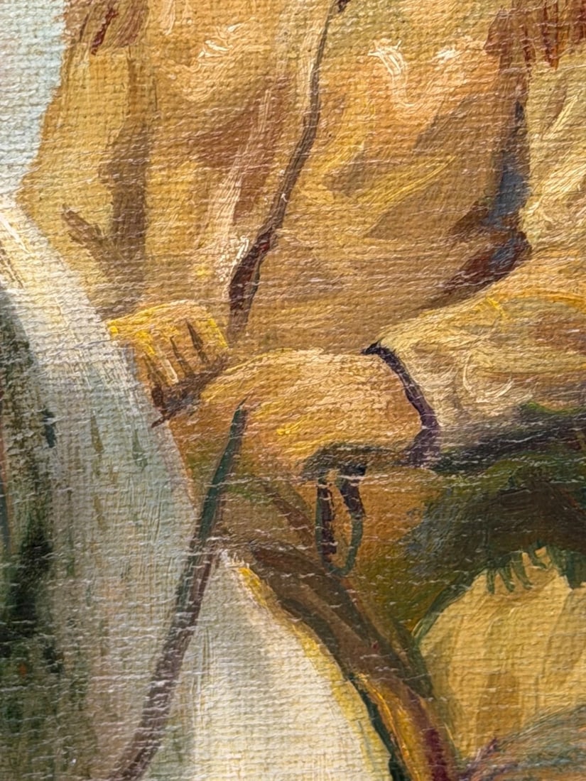 Oil Portrait Of Wild West Buffalo Bill on Grey Horseback After Rosa Bonheur - 8