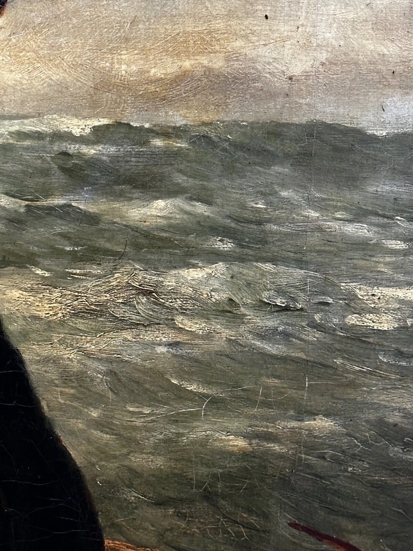 Newlyn 19th Century Marine Oil Painting Portrait Cornish Fisherman Hooked Catch - 12