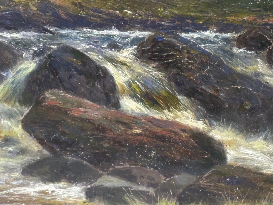 Victorian Oil Painting View The Glen Sligachan Skye Scotland Louis Bosworth Hurt - 10