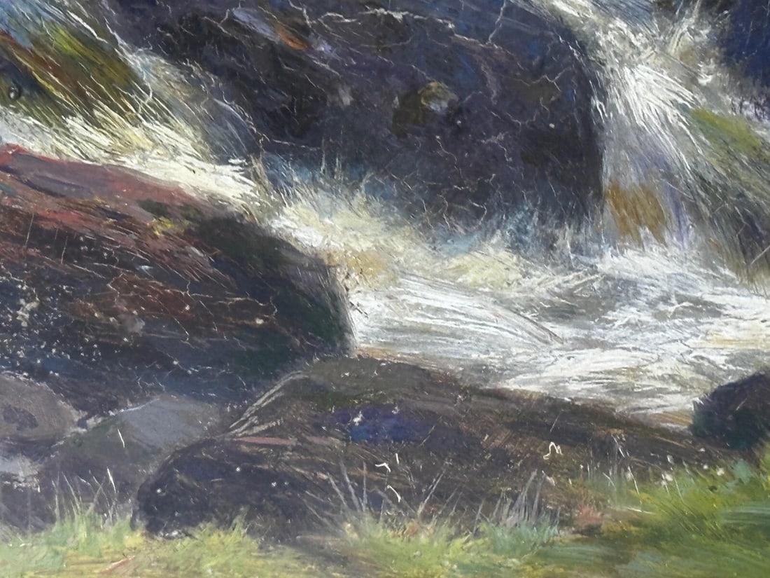 Victorian Oil Painting View The Glen Sligachan Skye Scotland Louis Bosworth Hurt - 11
