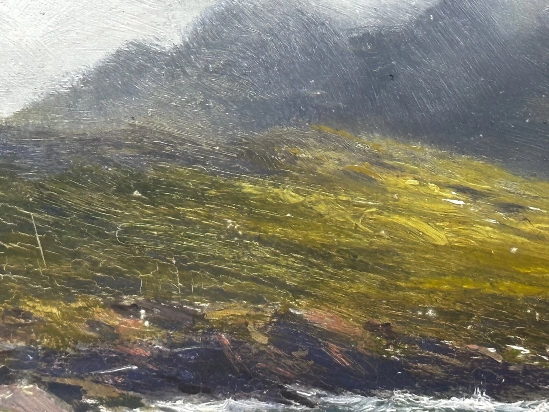 Victorian Oil Painting View The Glen Sligachan Skye Scotland Louis Bosworth Hurt - 17