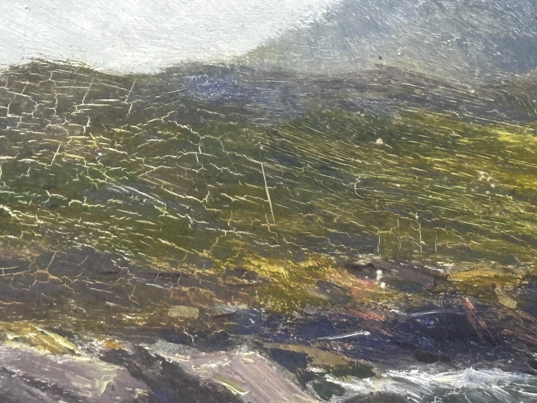Victorian Oil Painting View The Glen Sligachan Skye Scotland Louis Bosworth Hurt - 18
