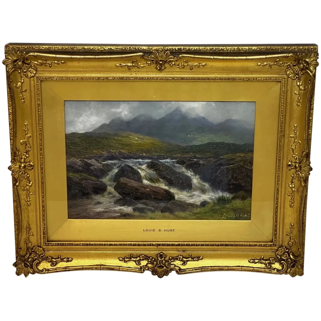 Victorian Oil Painting View The Glen Sligachan Skye Scotland Louis Bosworth Hurt (1 of 20)