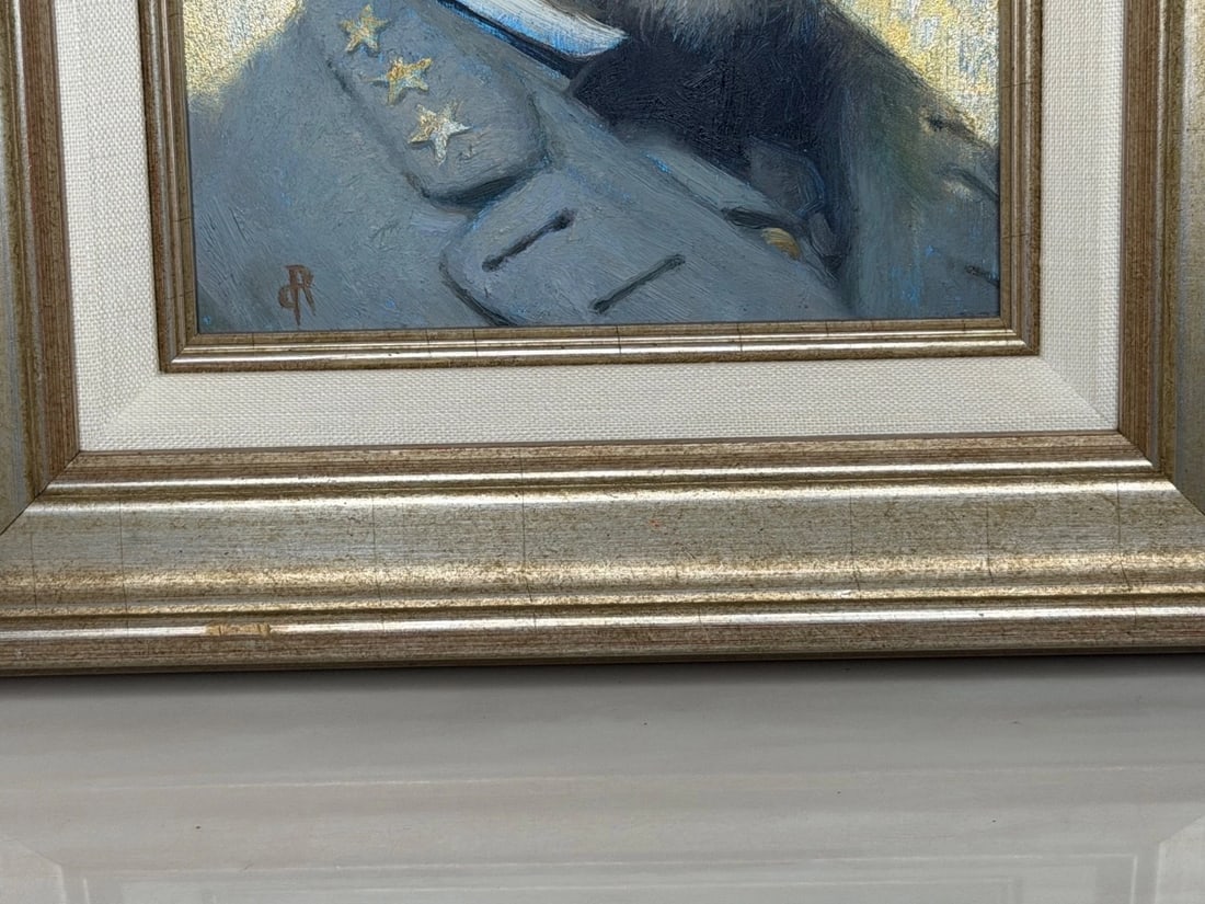 Oil Portrait General Robert E. Lee Commander of the Armies Of Confederate States - 14
