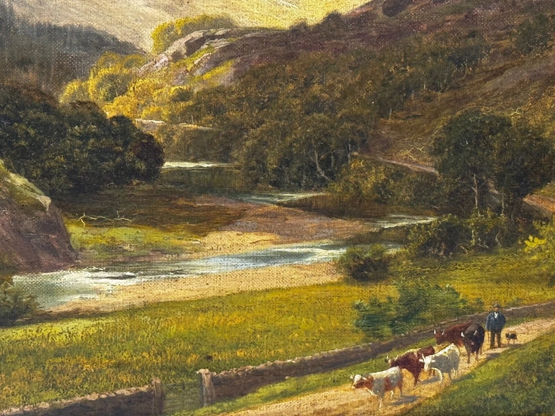 Oil Painting Afternoon Borrowdale Landscape Lake District Stephen Enoch Hogley - 12