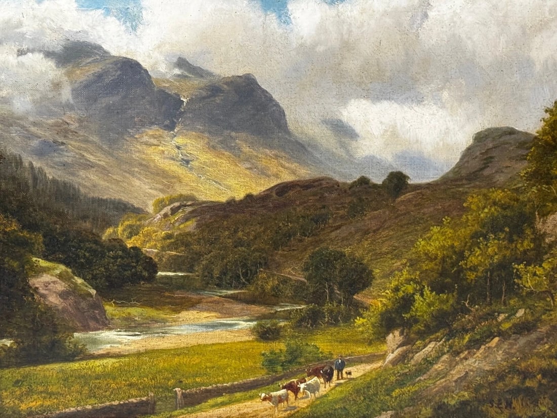Oil Painting Afternoon Borrowdale Landscape Lake District Stephen Enoch Hogley - 2