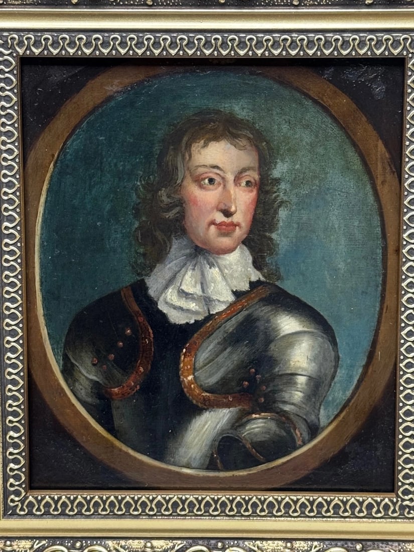 Portrait Oil Painting General John Lambert in Armour New Model Army Commander - 2