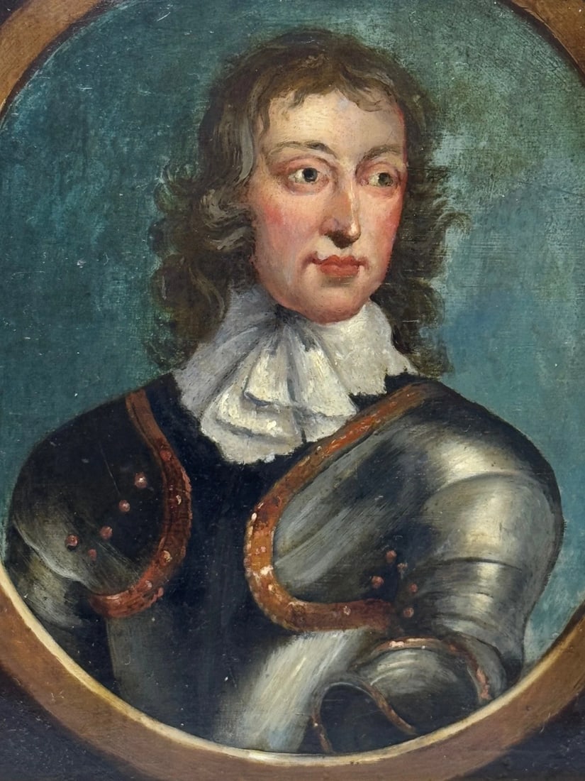 Portrait Oil Painting General John Lambert in Armour New Model Army Commander - 3