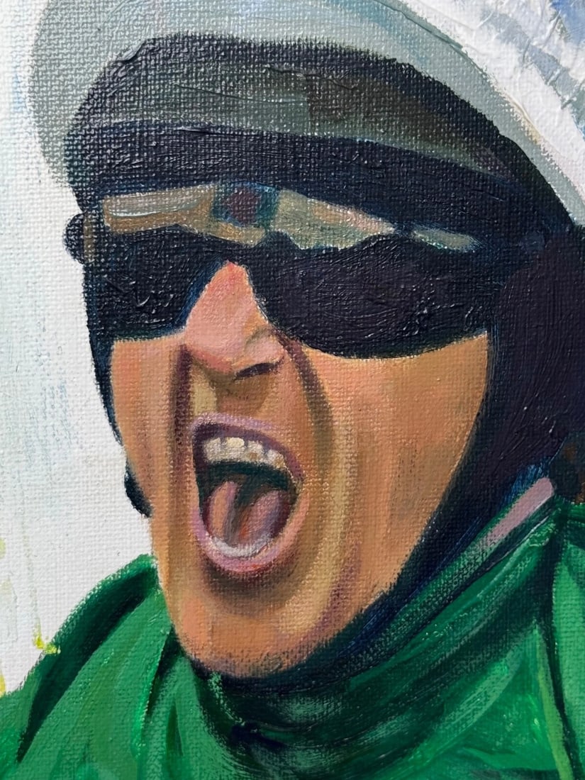 Oil Painting Grand National Winner No 6 Don't Push It 2010 Jockey A P McCoy Up - 13