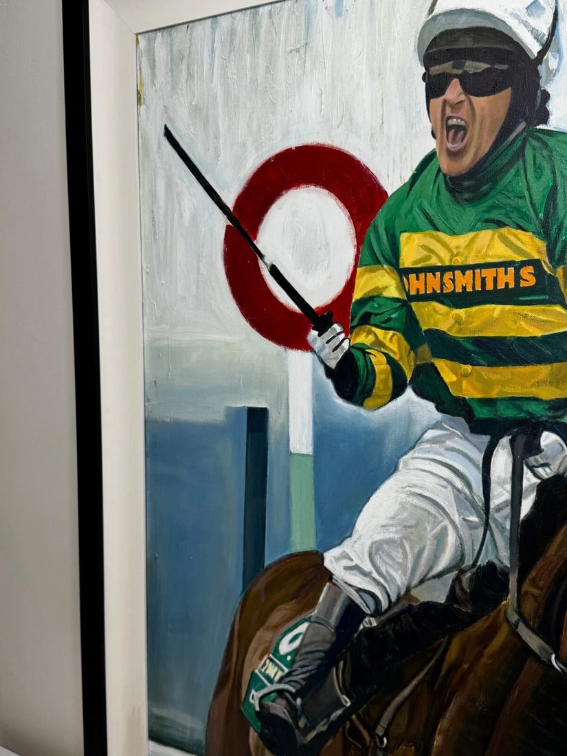 Oil Painting Grand National Winner No 6 Don't Push It 2010 Jockey A P McCoy Up - 3
