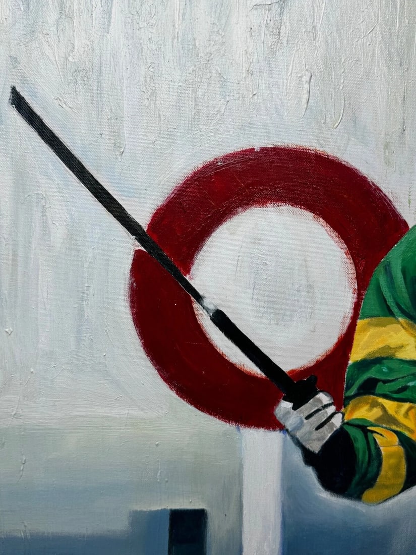 Oil Painting Grand National Winner No 6 Don't Push It 2010 Jockey A P McCoy Up - 9