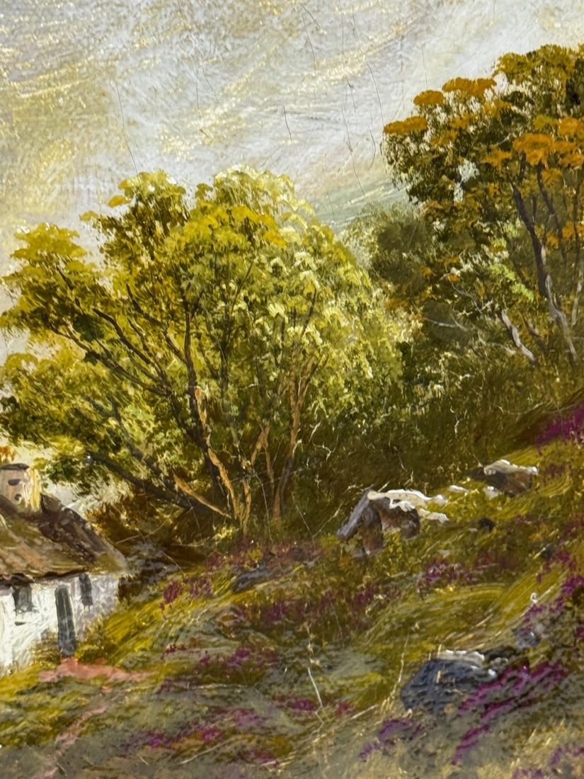 Painting Ben Lawers First Light Morning Mist Highland Cattle Beside Loch Tay - 13
