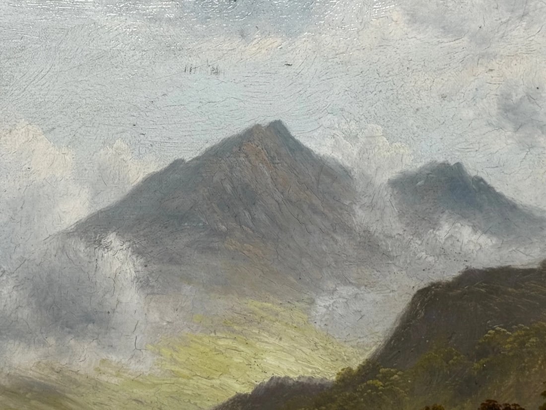 Painting Ben Lawers First Light Morning Mist Highland Cattle Beside Loch Tay - 19