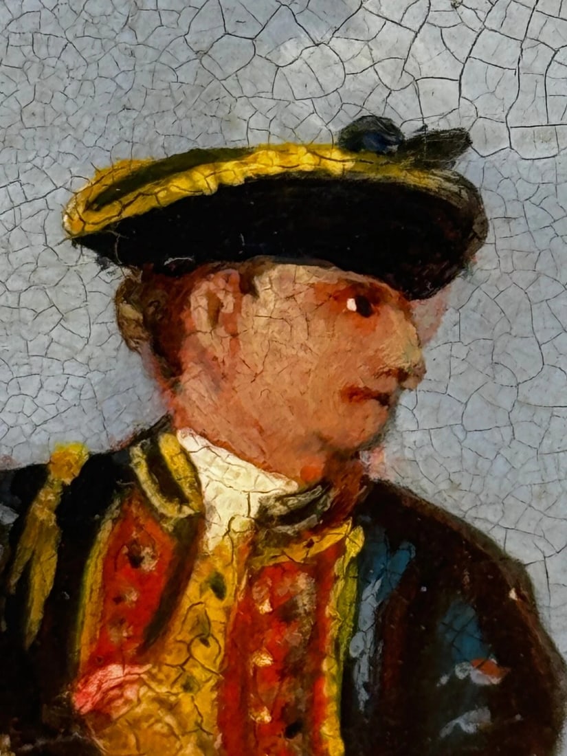 19th Century Oil Painting Lieutenant General John Manners Marquess of Granby - 19
