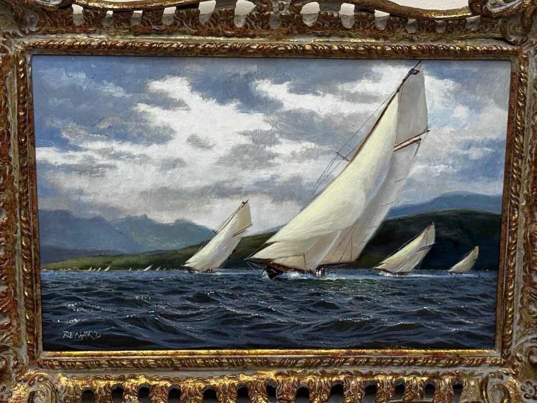 1894 Britannia & Vigilante With Valkyrie II & Satanita On Clyde Stephen J Renard - 4
