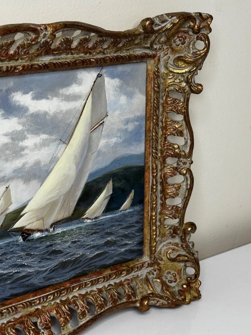1894 Britannia & Vigilante With Valkyrie II & Satanita On Clyde Stephen J Renard - 5