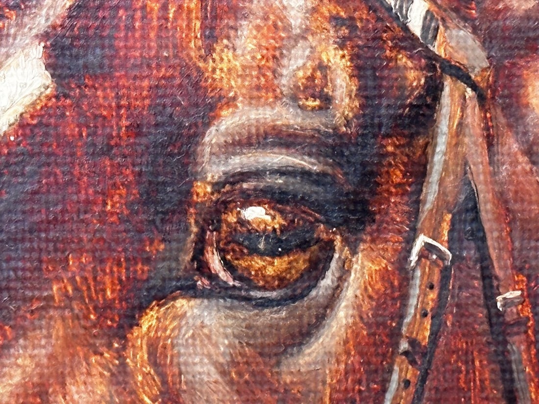 Equine Portrait of Champion Racehorse Craig an Eran by Walter Herbert Wheeler - 20