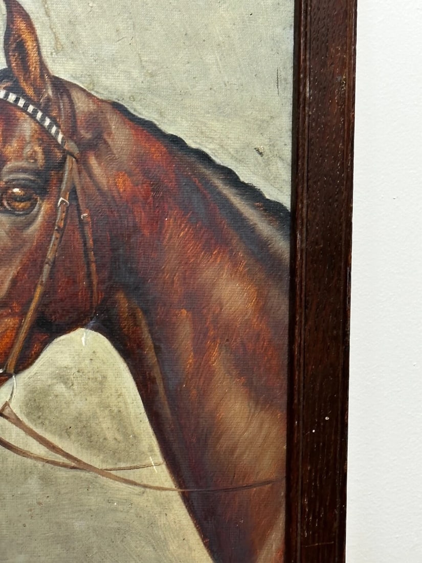 Equine Portrait of Champion Racehorse Craig an Eran by Walter Herbert Wheeler - 3