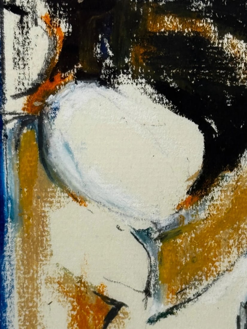 Abstract Painting Form In Motion Masterpiece By Adrian Heath C1965 Framed - 10